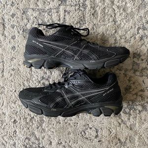 Asics GT-2160 Men Size 12 Running Athletic Training Shoes Sneakers Black White